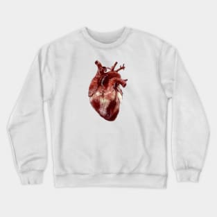 Realistic Heart large Crewneck Sweatshirt